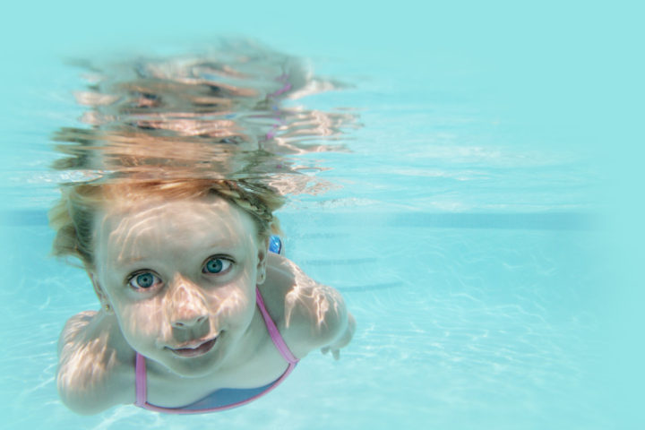 girl underwater