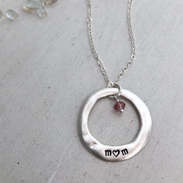 Mom Open Circle Necklace 2-1