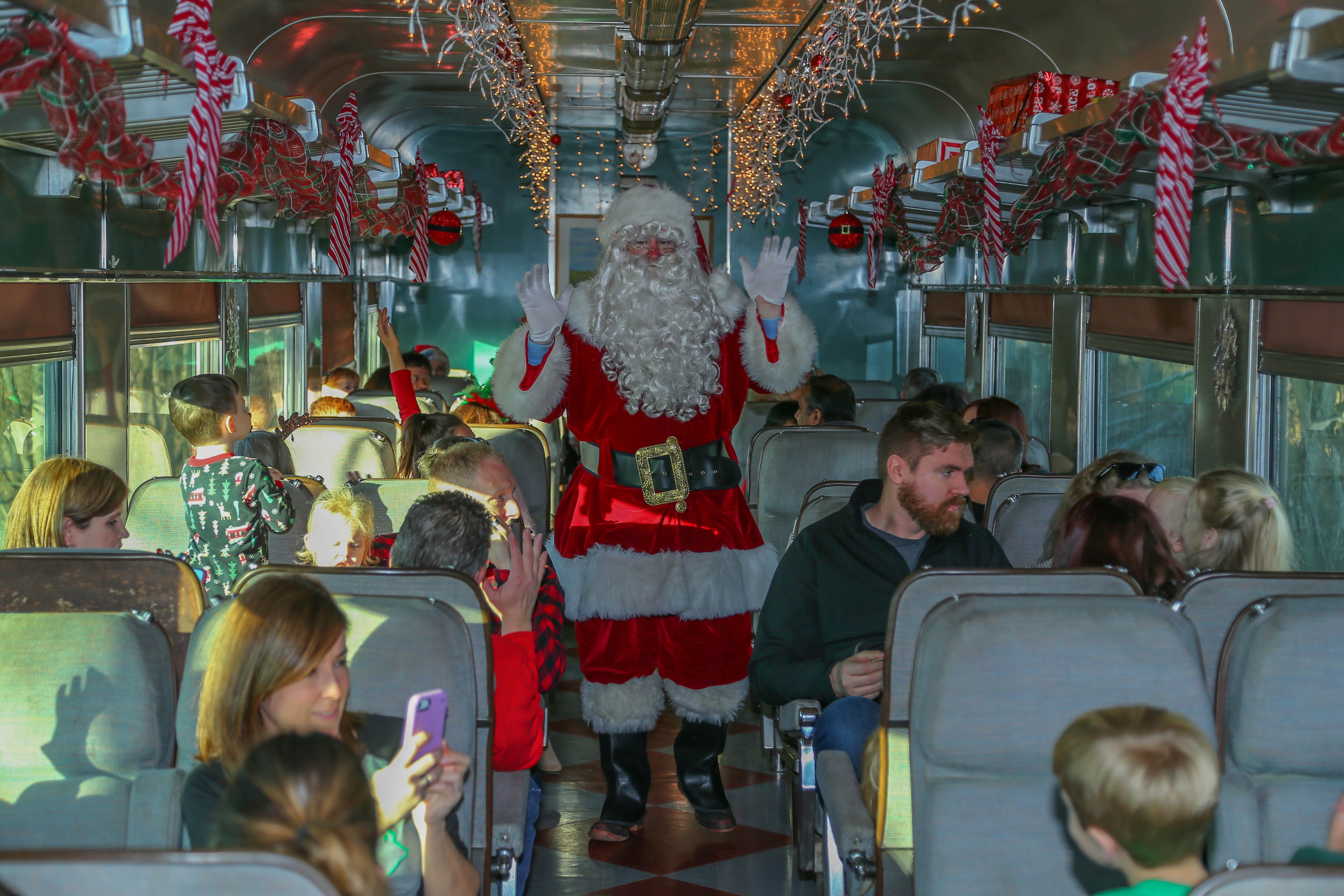 Santa Visits KY Railway Museum Lexington Family